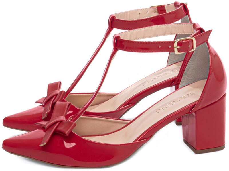 detalhe salto 6,5cm vermelho scarpin feminino | VitriNerm