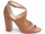 sandália caramelo salto 8,5cm napa | VitriNerm