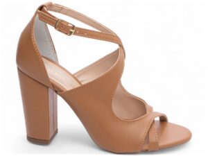 sandália caramelo salto 8,5cm napa | VitriNerm