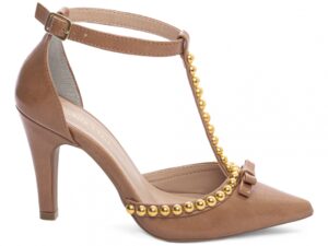 scarpin caramelo salto 9cm napa | VitriNerm