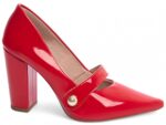 scarpin vermelho salto 9cm verniz | VitriNerm