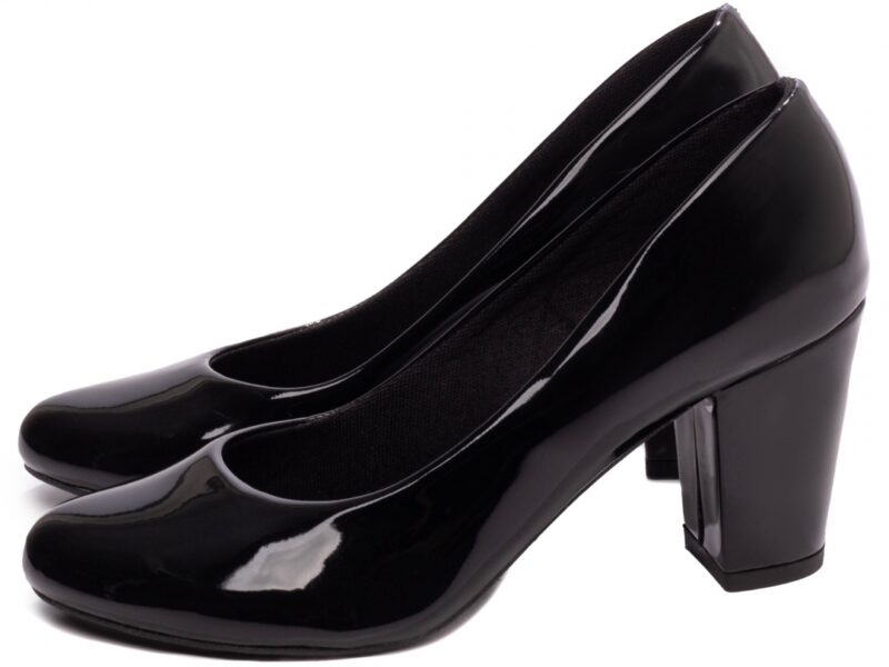 detalhe salto 7,5cm preto scarpin feminino | VitriNerm