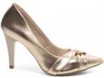 scarpin dourado salto 10cm napa | VitriNerm