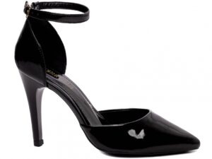 scarpin preto salto 10cm verniz | VitriNerm