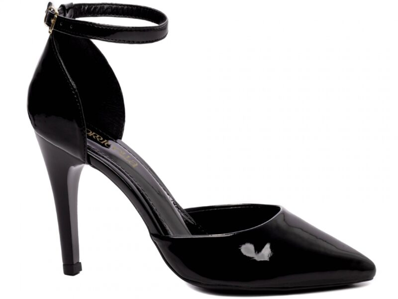 scarpin preto salto 10cm verniz | VitriNerm