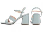 sandália feminina azul vista lateral salto 7cm | VitriNerm