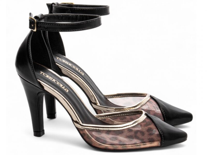 detalhe salto 9cm preto scarpin feminino | VitriNerm