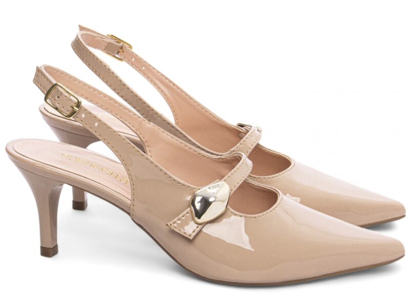 scarpin feminino dourada solado antiderrapante | VitriNerm