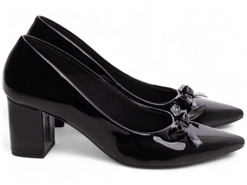 scarpin feminino preto solado antiderrapante | VitriNerm