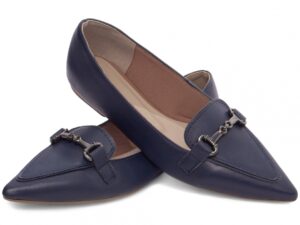 mocassim azul bico fino napa | VitriNerm