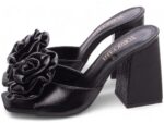 detalhe salto 9cm preto calçado feminino | VitriNerm