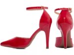 scarpin feminino vermelho vista lateral salto 10cm | VitriNerm