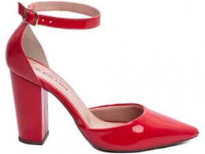 scarpin vermelho salto 9cm verniz | VitriNerm