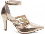 scarpin dourado salto 9cm napa | VitriNerm