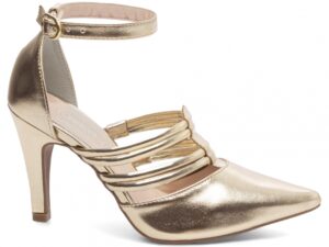 scarpin dourado salto 9cm napa | VitriNerm