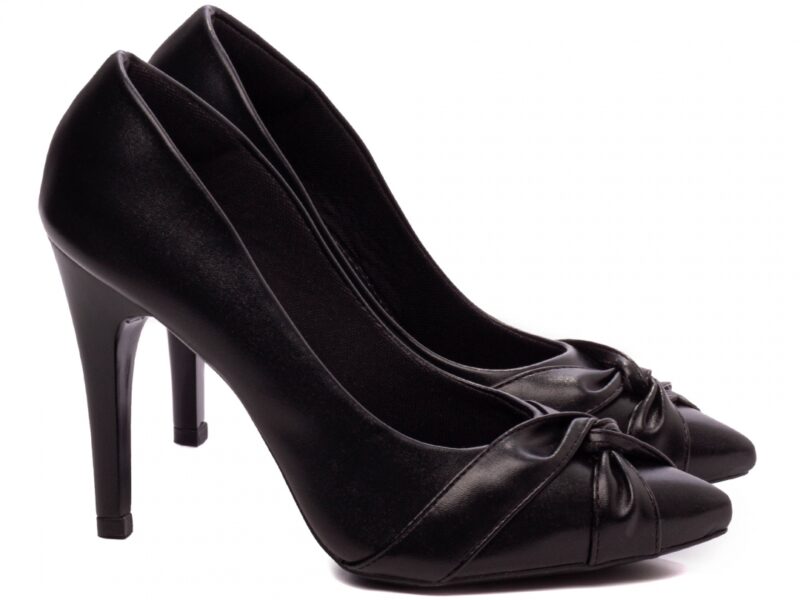 scarpin feminino preto solado antiderrapante | VitriNerm