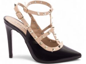scarpin preto salto 12cm verniz | VitriNerm