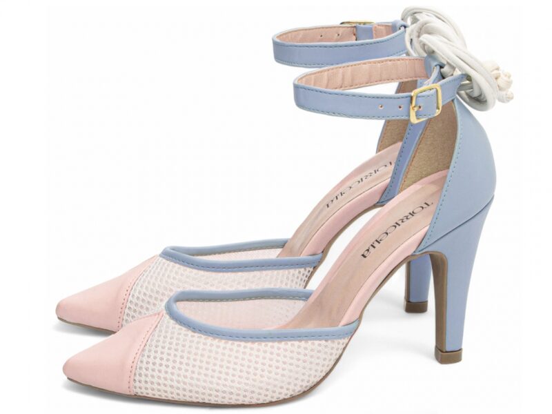 detalhe salto 9cm dourada scarpin feminino | VitriNerm