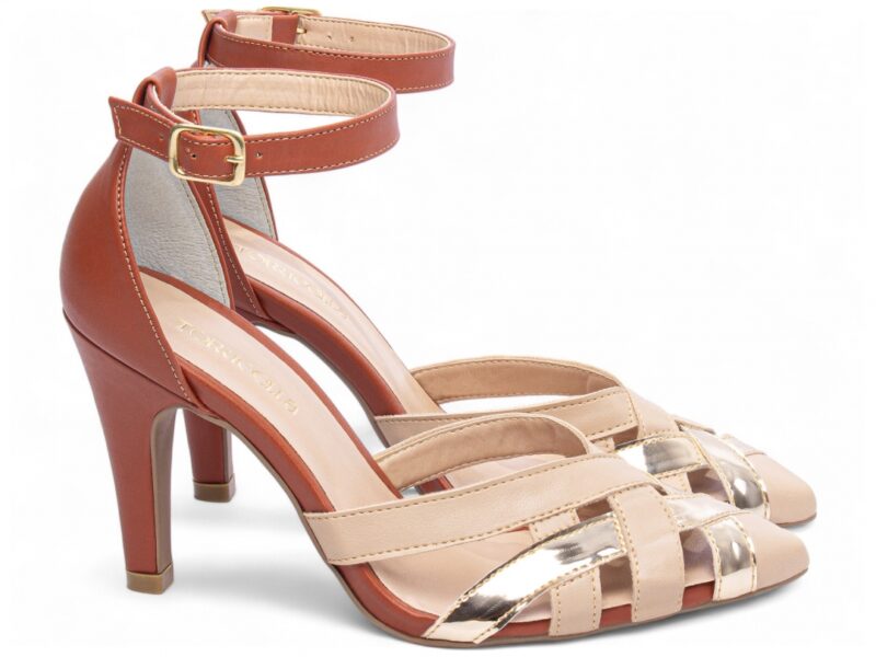 scarpin feminino caramelo solado antiderrapante | VitriNerm