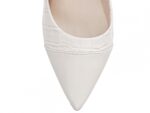 detalhe bico scarpin feminino off white feminino | VitriNerm