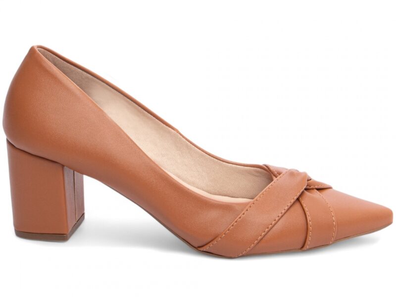 scarpin caramelo salto 6,5cm napa | VitriNerm