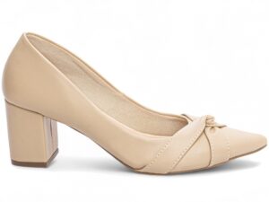 scarpin bege salto 6,5cm napa | VitriNerm