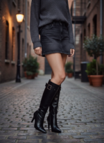 bota feminina preta feminino elegante comprar | VitriNerm