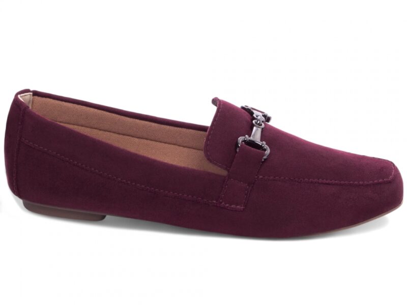 mocassim feminino vinho solado antiderrapante | VitriNerm