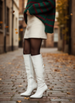 bota feminina branca feminino elegante comprar | VitriNerm
