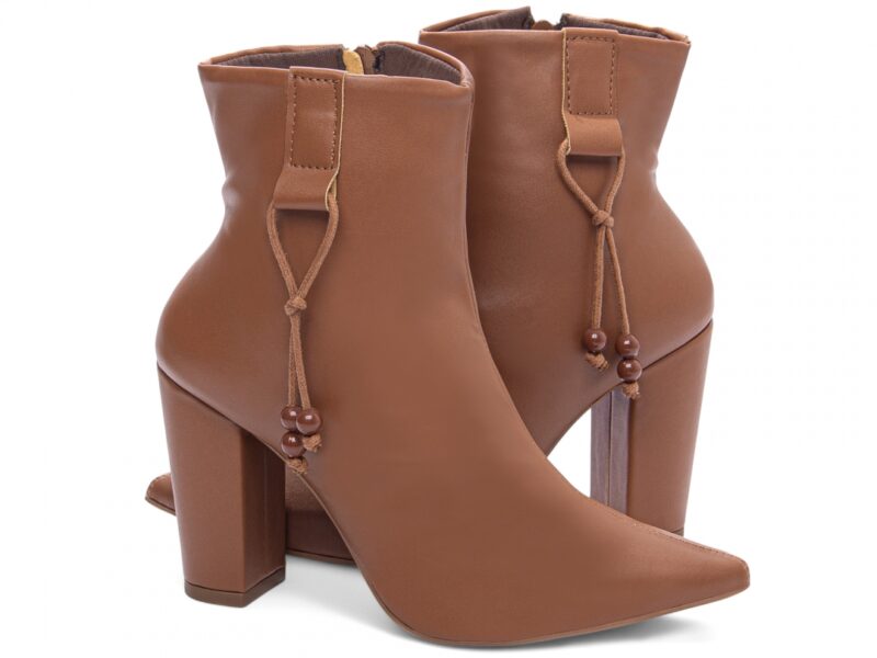 detalhe bico bota feminina caramelo feminino | VitriNerm