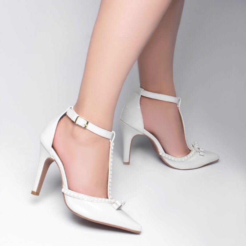 scarpin feminino off white feminino elegante comprar | VitriNerm