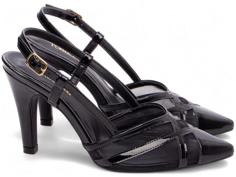 scarpin feminino preto solado antiderrapante | VitriNerm