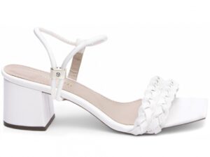 sandália branco salto 5,5cm napa | VitriNerm