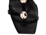 detalhe bico sandália feminina preta feminino | VitriNerm