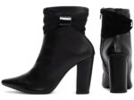 bota feminina preta vista lateral salto 9cm | VitriNerm