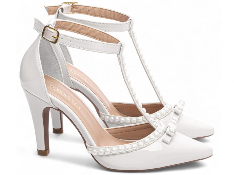 scarpin feminino off white solado antiderrapante | VitriNerm