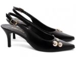 scarpin feminino preto solado antiderrapante | VitriNerm