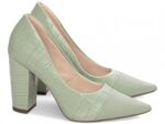 scarpin feminino verde solado antiderrapante | VitriNerm