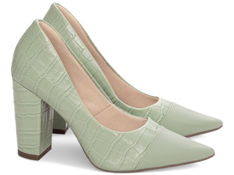 scarpin feminino verde solado antiderrapante | VitriNerm