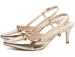 detalhe salto 6cm dourado scarpin feminino | VitriNerm