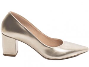 scarpin dourado salto 6,5cm napa | VitriNerm