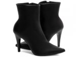 detalhe salto 9cm preta bota feminina | VitriNerm