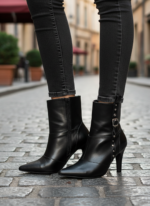 bota feminina preta feminino elegante comprar | VitriNerm