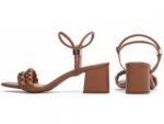 sandália feminina caramelo vista lateral salto 5,5cm | VitriNerm