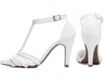 scarpin feminino branco vista lateral salto 9cm | VitriNerm
