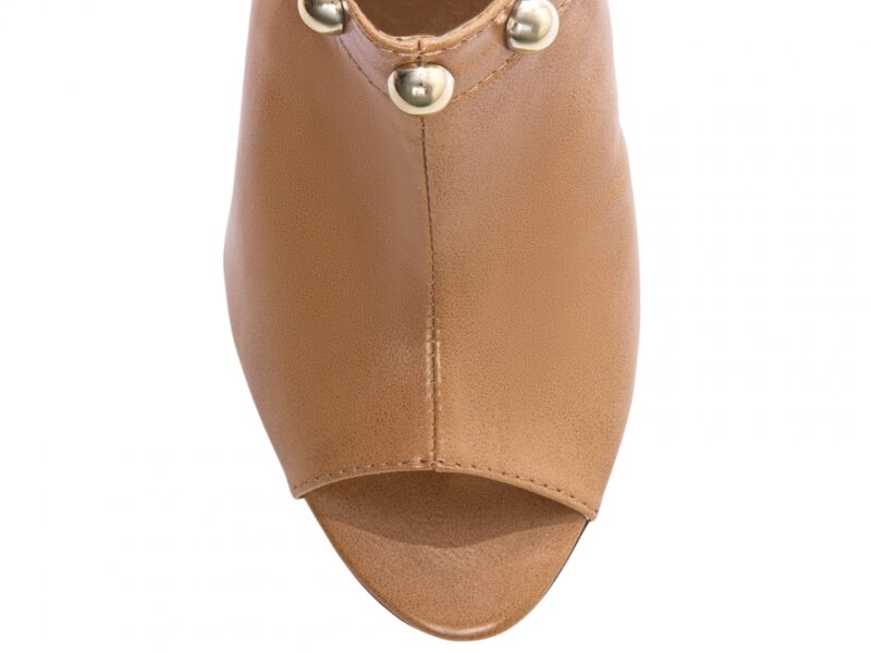 detalhe bico ankle boot feminino caramelo feminino | VitriNerm