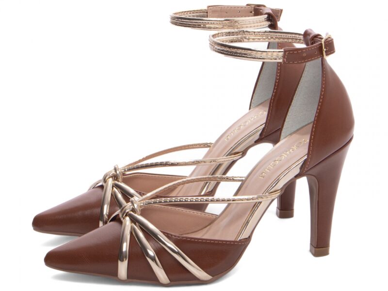detalhe salto 9cm caramelo scarpin feminino | VitriNerm