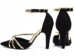 scarpin feminino preto vista lateral salto 9cm | VitriNerm