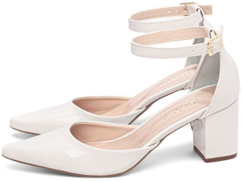 detalhe salto 6,5cm off white scarpin feminino | VitriNerm