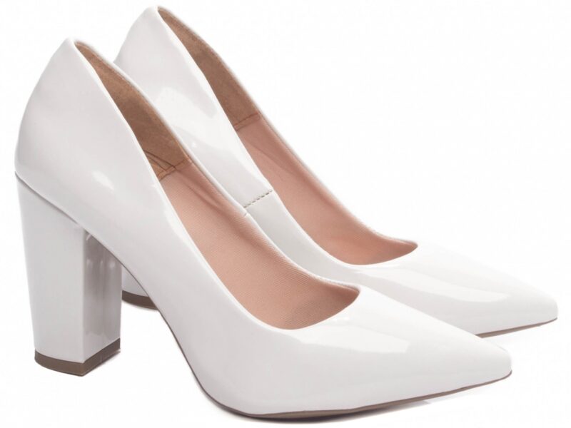 scarpin feminino off white solado antiderrapante | VitriNerm